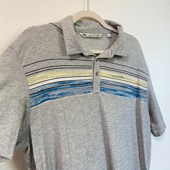 Travis Mathew Gray Modal Polo Shirt Size Large - Picture 3 of 7